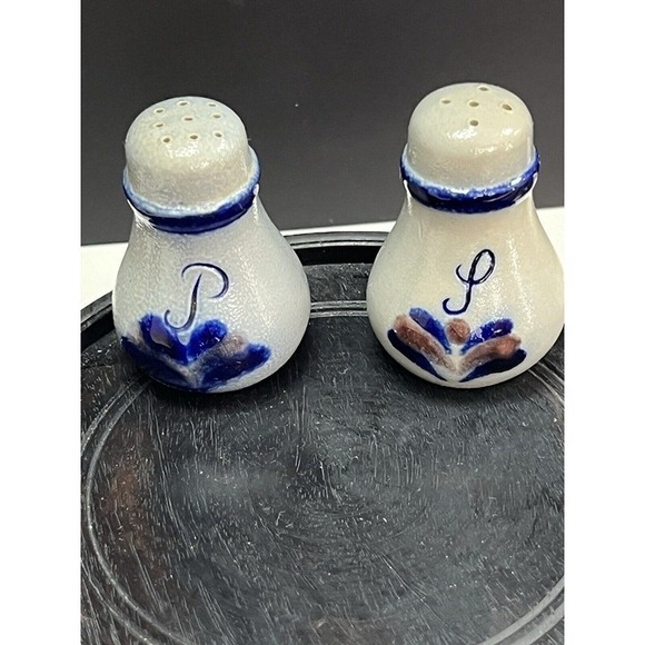 Goebel Merkelbach Salzglasur Jam Dish/salt an pepper Shaker Glazed Germany (716) - Picture 2 of 9